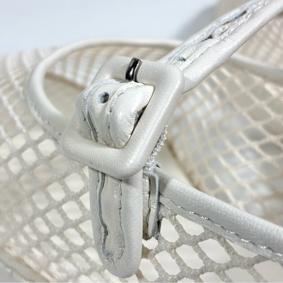 Loeffler Randall Cream Mesh Loafers - Picture 14 of 16